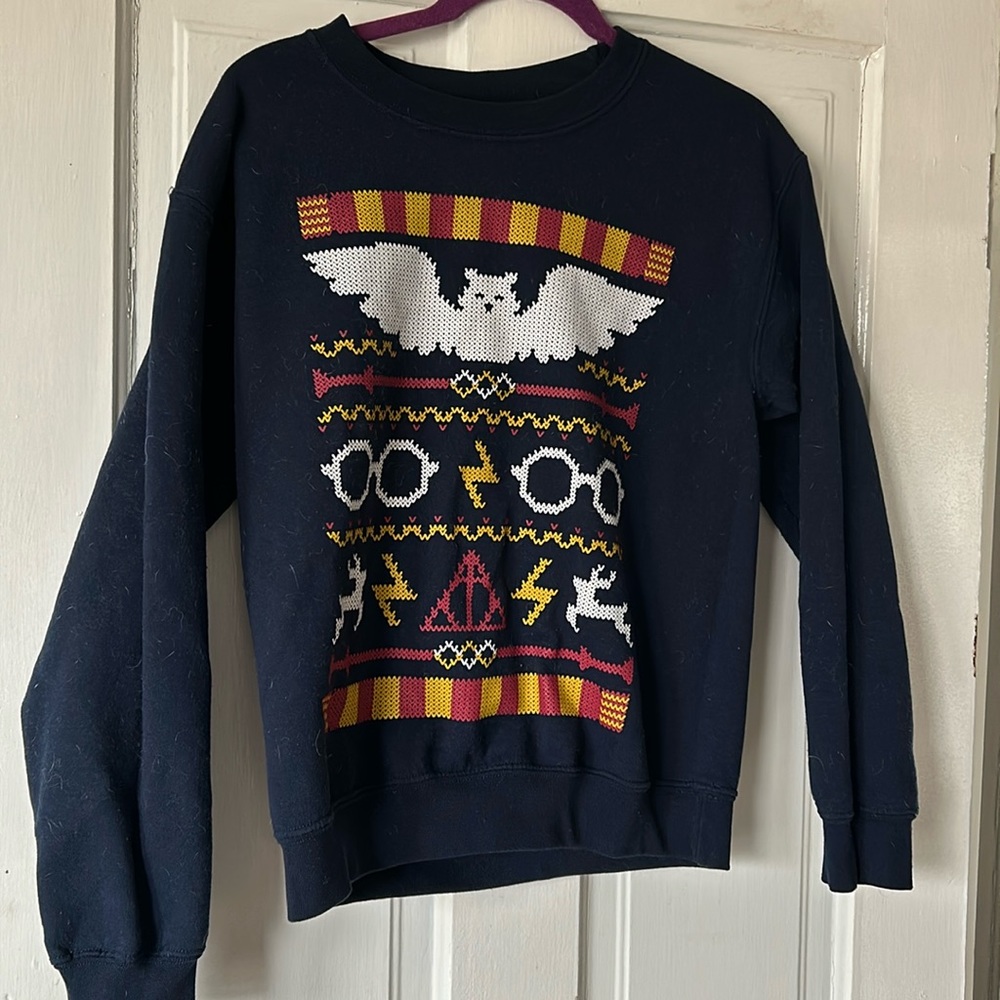 Size small Harry Potter Christmas themed sweatshirt